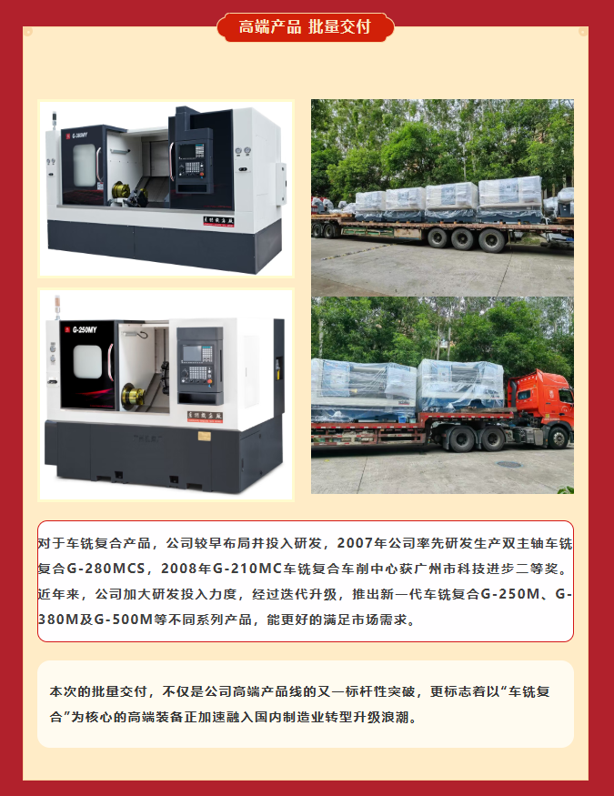 車銑復合+8！公司高端產品批量交付！(圖2)